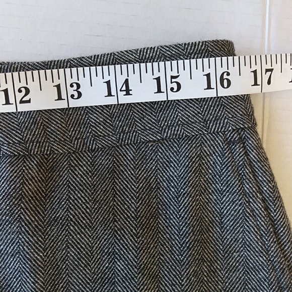 Valerie Stevens Striped Woolmark Blend Trouser Dress Pants 12 Gray Black White - Picture 14 of 16